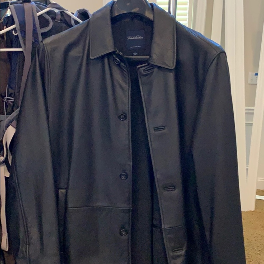 Leather coat